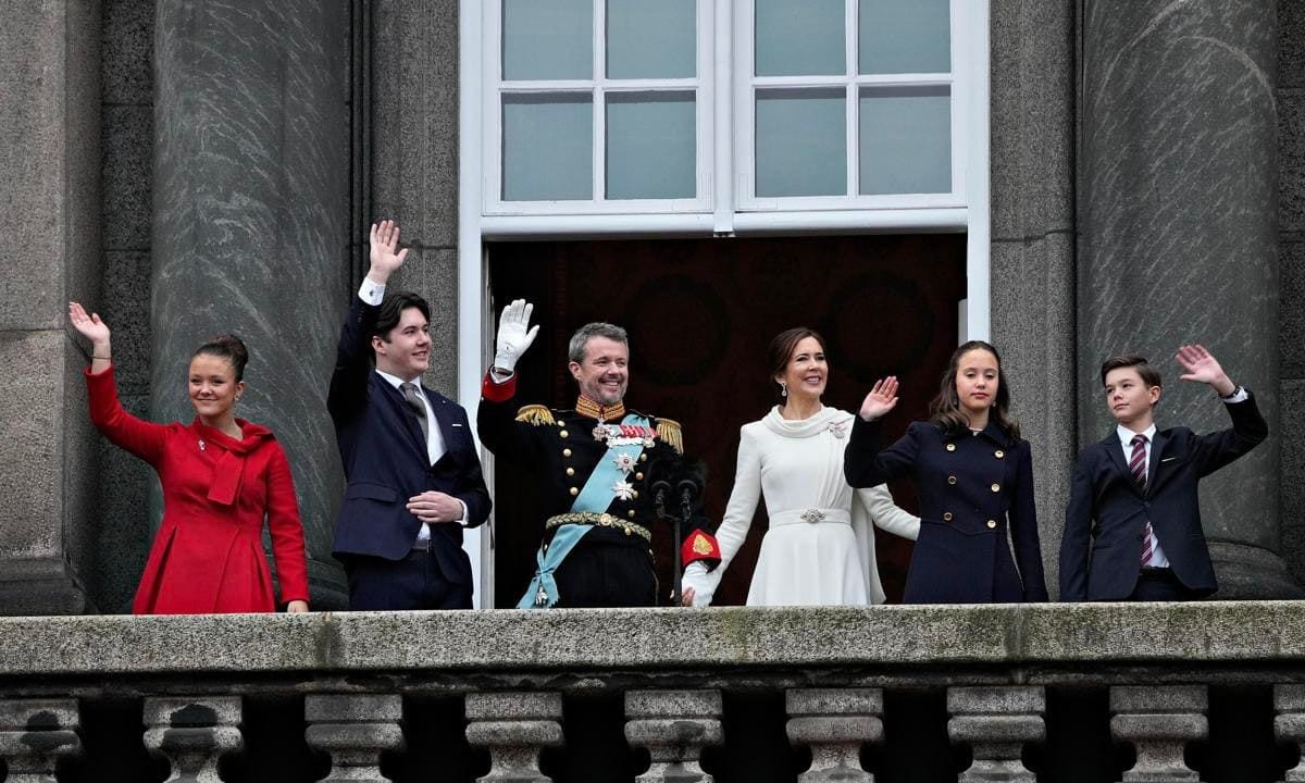 The King and Queen’s three youngest children became Knights of the Order of the Elephant on Jan. 14, 2024