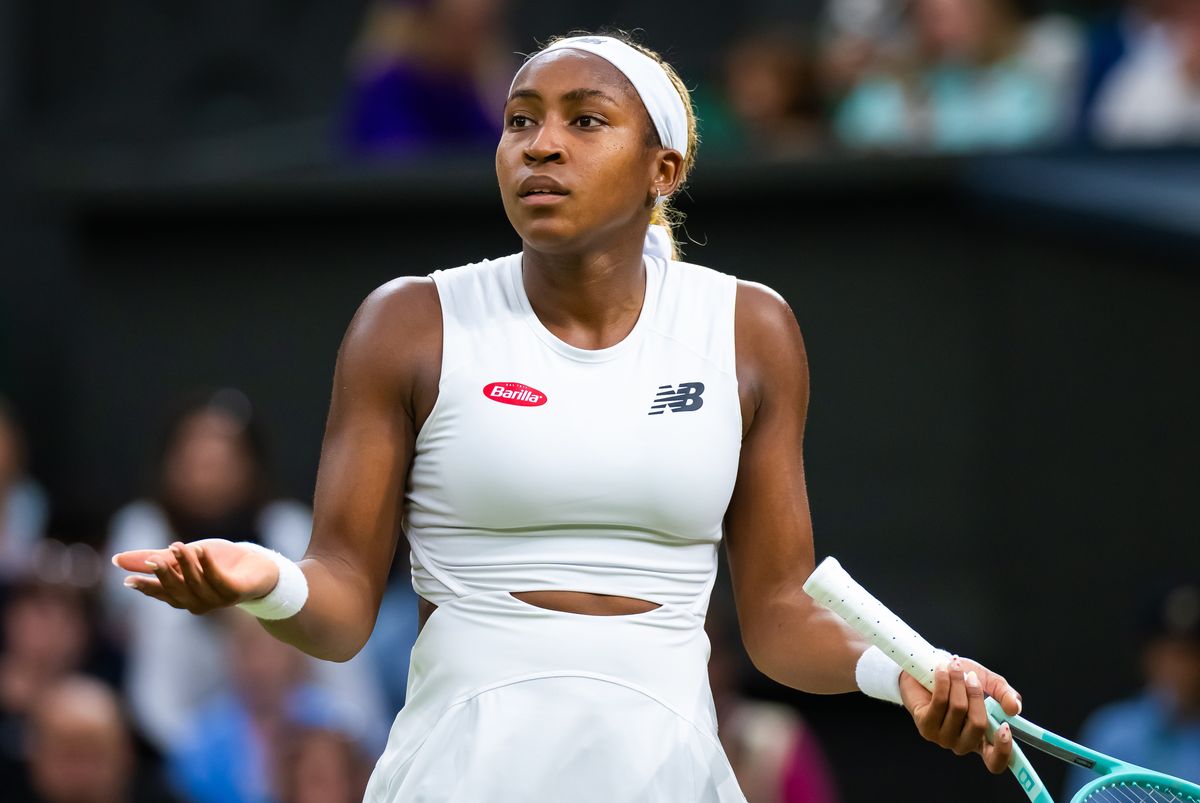 Coco Gauff in Wimbledon