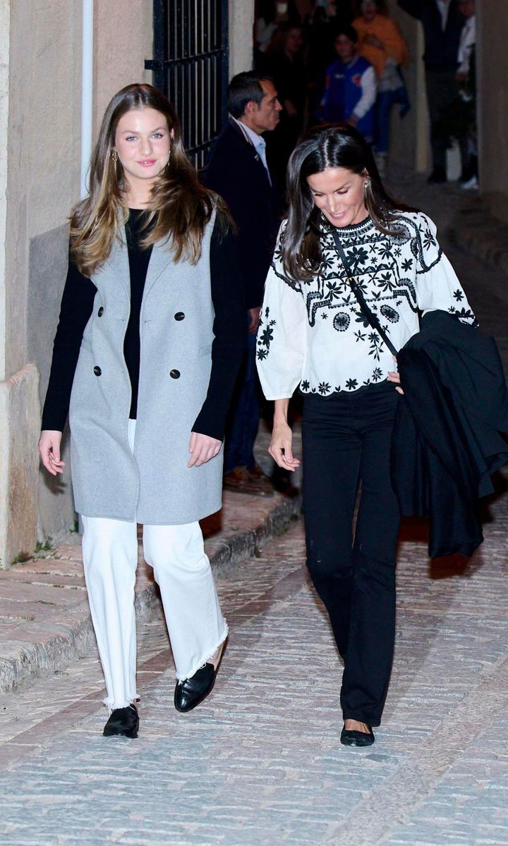 Queen Letizia wore a Sfera top that her daughter Princess Leonor has previously stepped out in