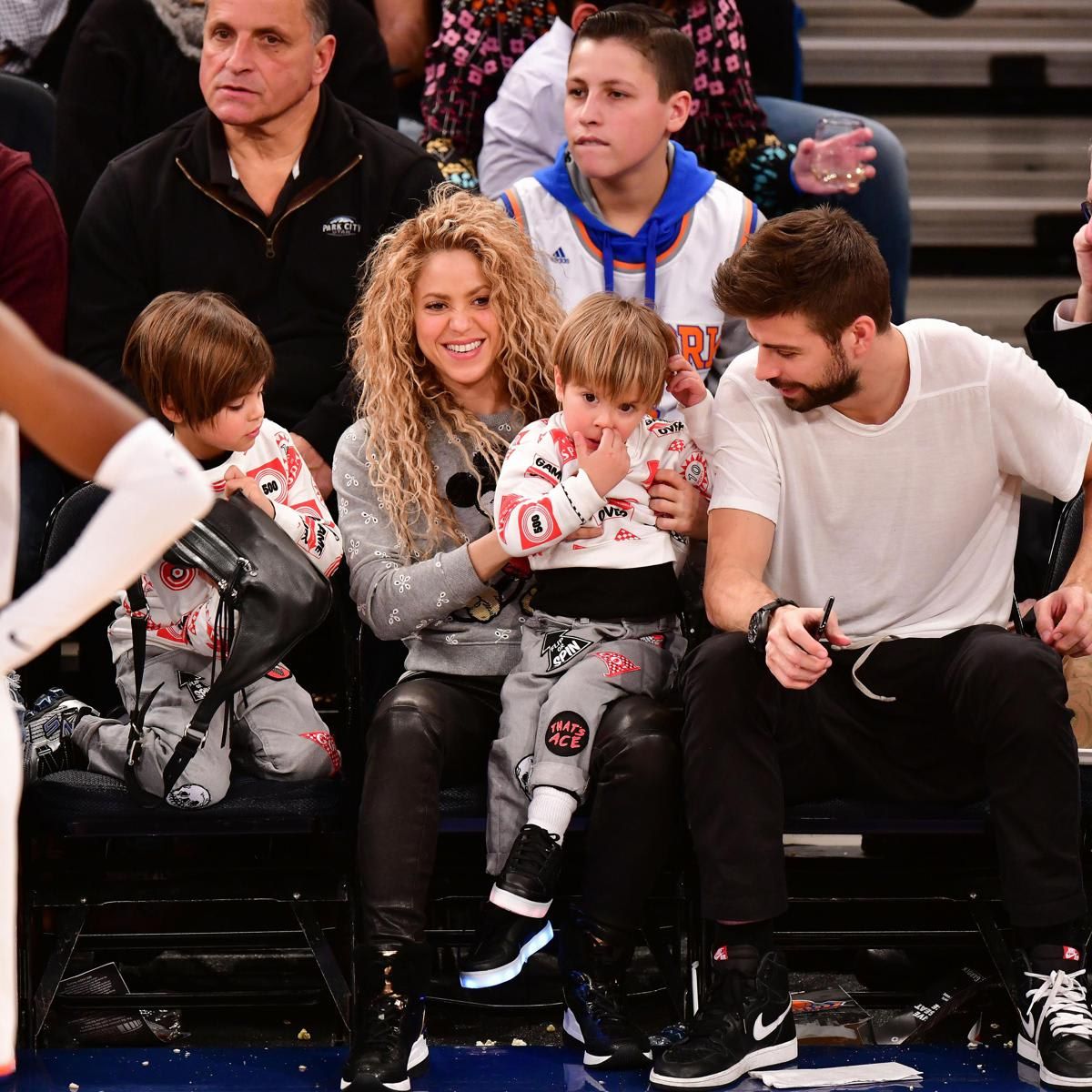 Celebrities Attend The New York Knicks Vs Philadelphia 76ers Game