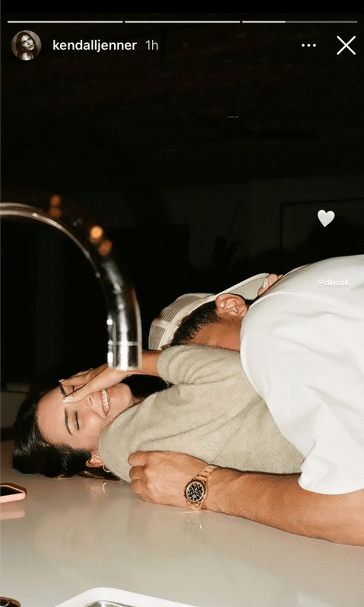 Devin Booker and Kendall Jenner cuddled up on Valentine's Day