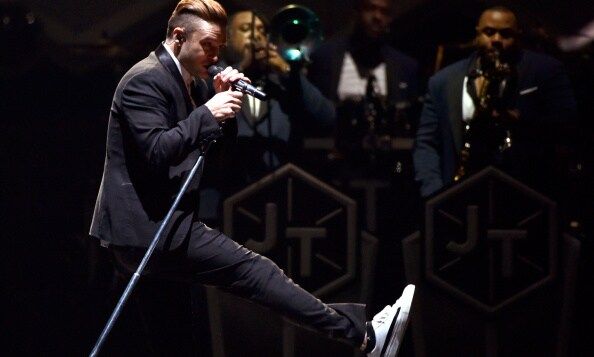 Showing off his sneaker game and spectacular dance moves in August 2014 during 'The 20/20 Experience' world tour, JT danced ahead of the tour fashion game.
<br>
Photo: Getty Images
