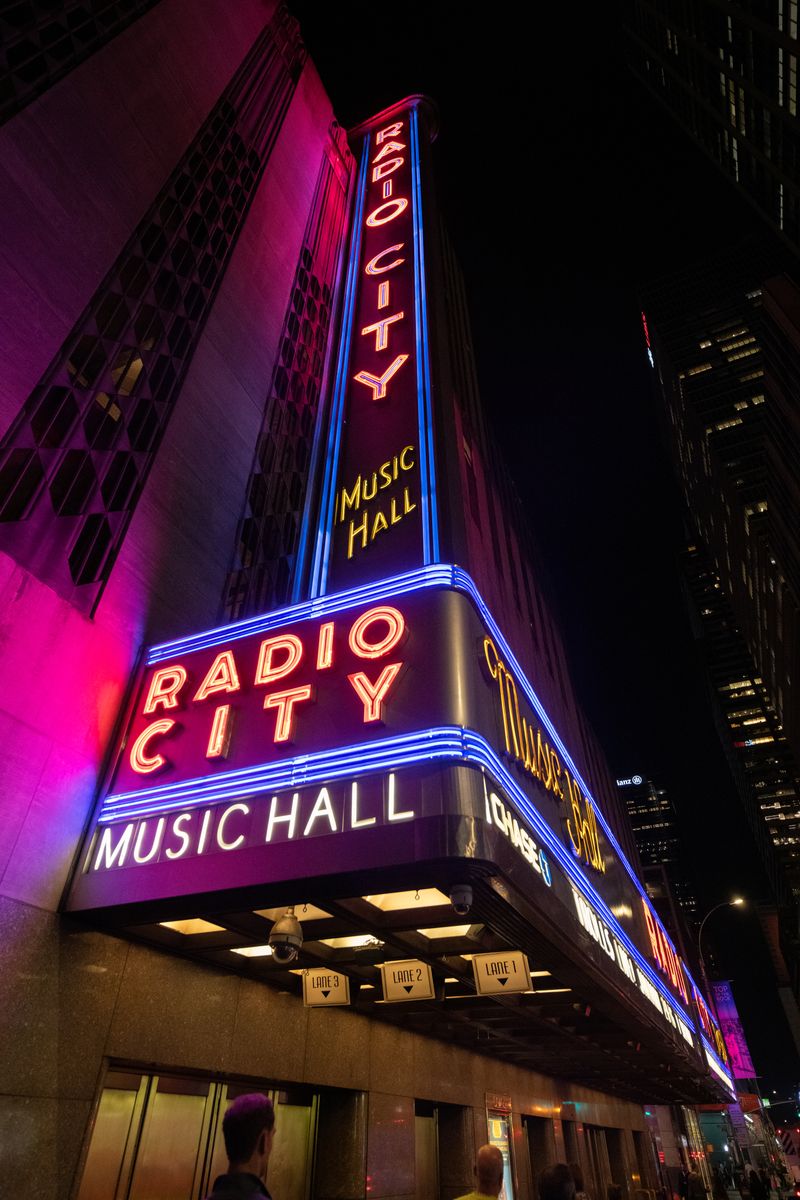 NEW YORK, NEW YORK - OCTOBER 01: A view outside Radio City Music Hall on October 01, 2019 in New York City. (Photo by Noam Galai/Getty Images)