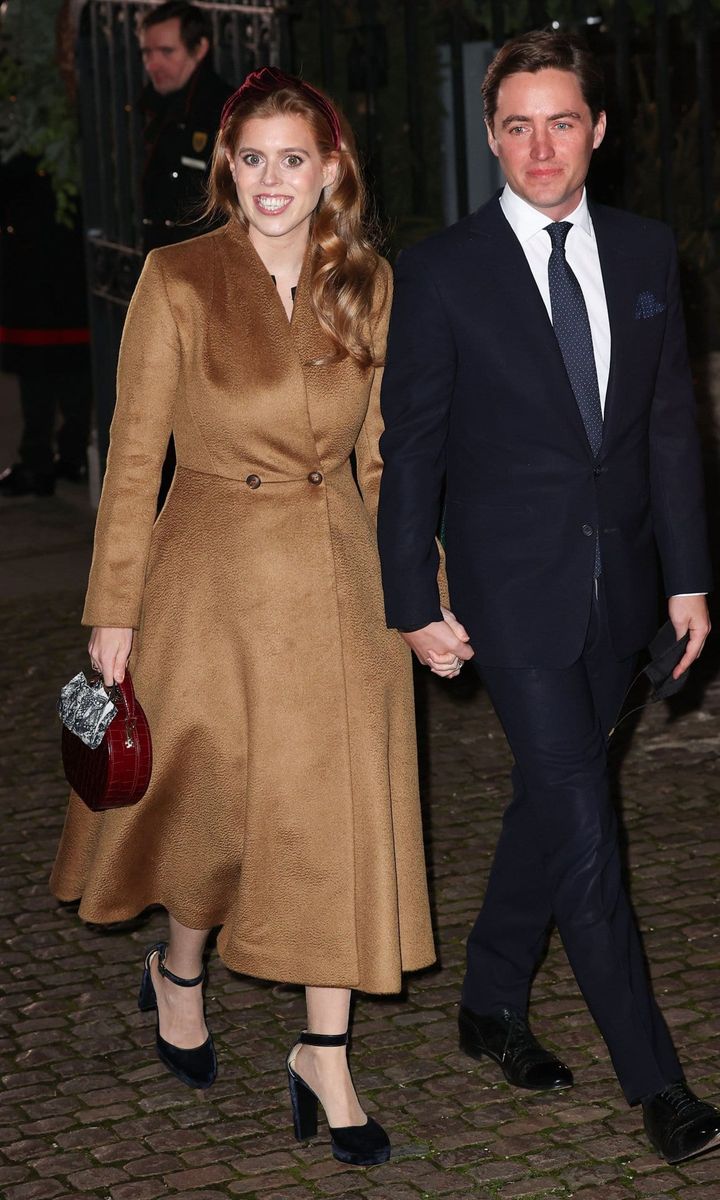 Princess Beatrice and her husband Edoardo Mapelli Mozzi took a night off from parenting to attend the concert at the Abbey.