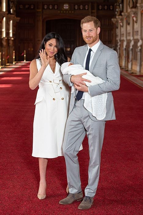 Meghan Markle and Prince Harry with baby Sussex