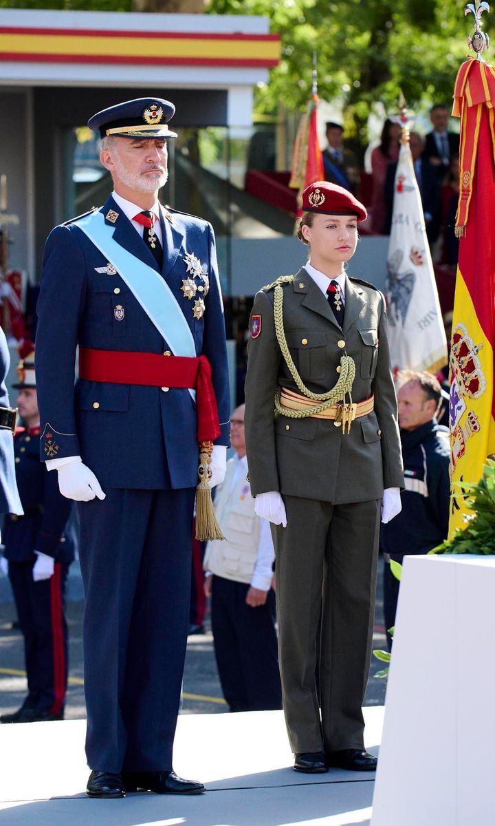 Princess Leonor wore a uniform on Oct. 12 in Madrid