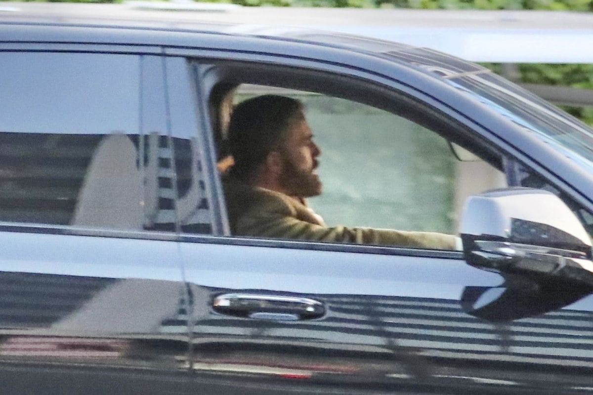  Despite an evacuation advisory, the actor was earlier spotted driving home from his office.