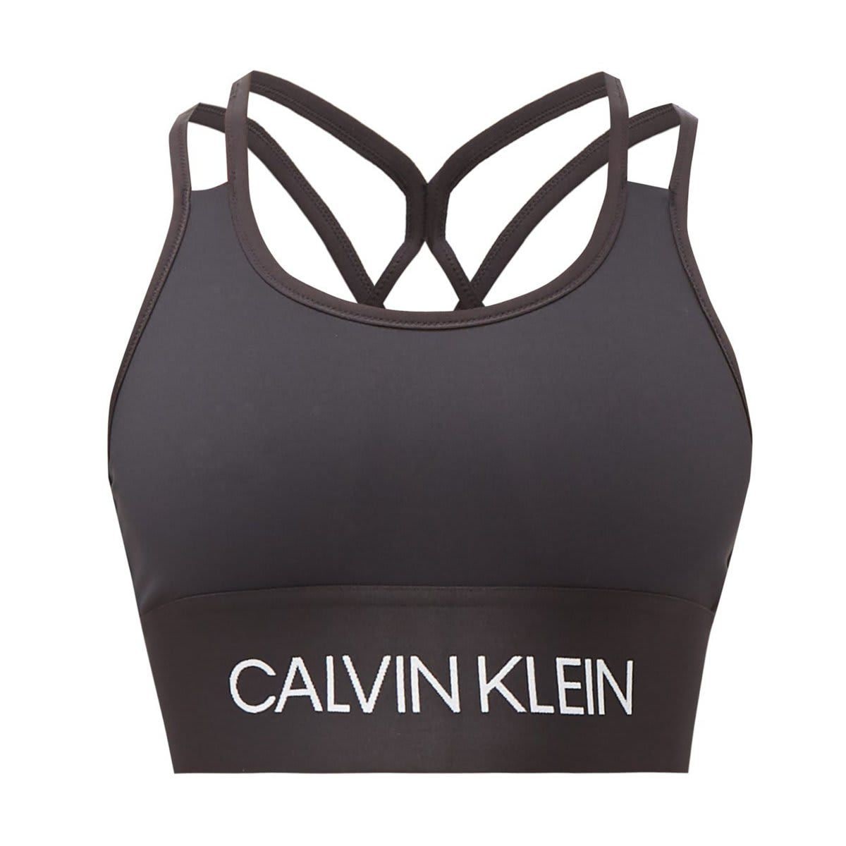 Logo-jacquard stretch-jersey sports bra from Calvin Klein Performance