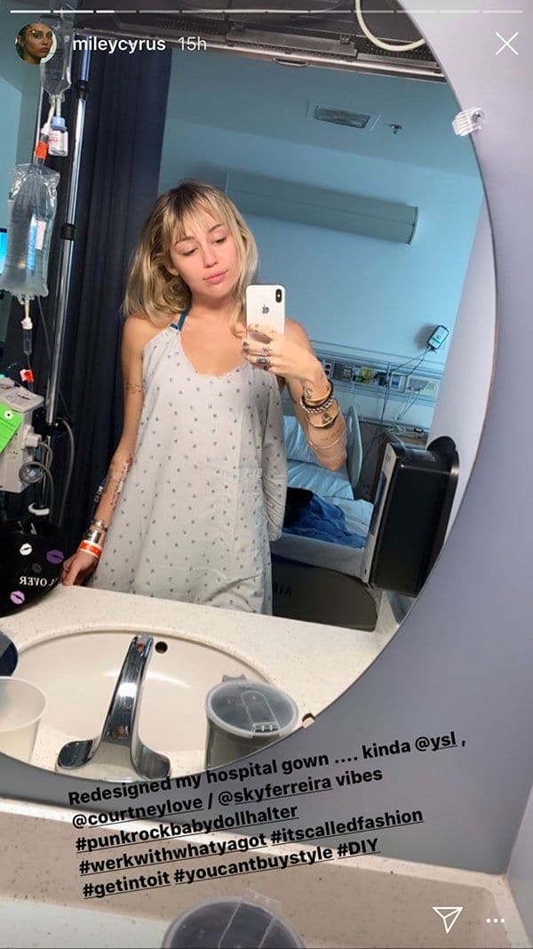 Miley Cyrus hospitalized