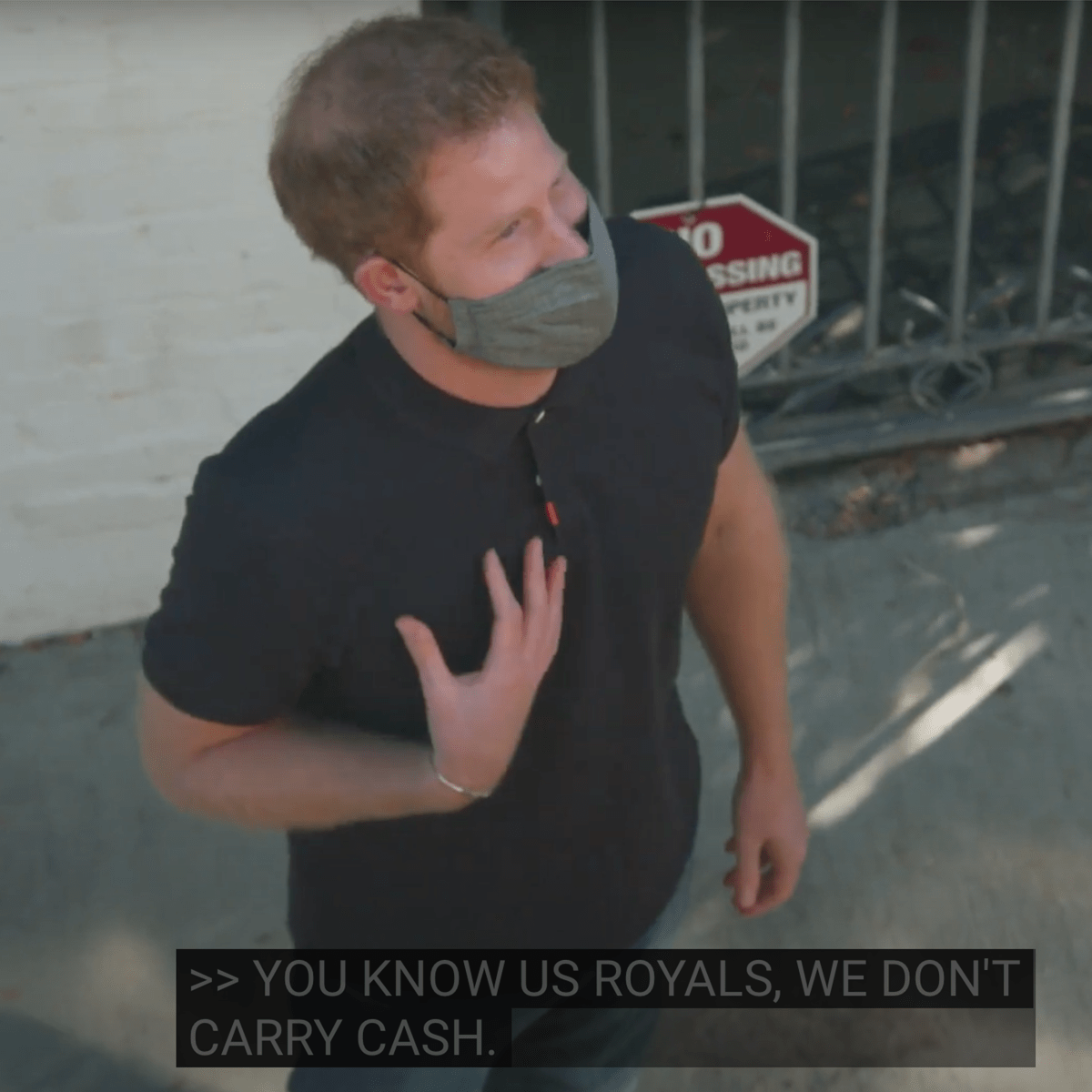 Prince Harry told James Corden that royals don't carry cash