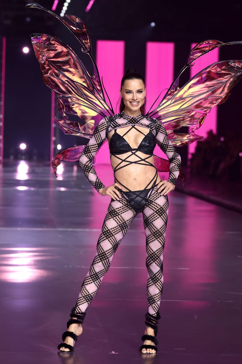 Adriana Lima walks the runway for the Victoria's Secret Fashion Show 2024