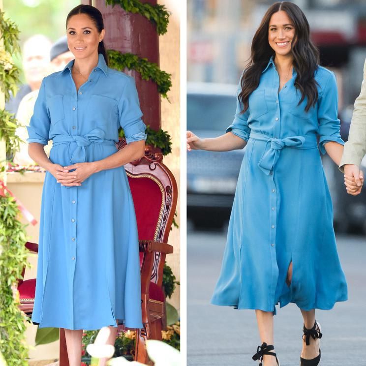 Meghan Markle recycles dress she wore when pregnant on first tour