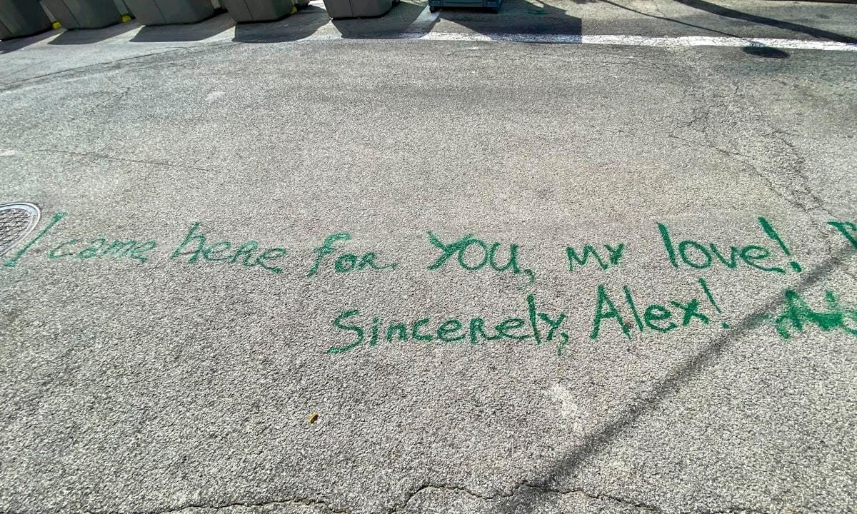 Creepy messages were spray painted in front of Shakira’s family home in Barcelona