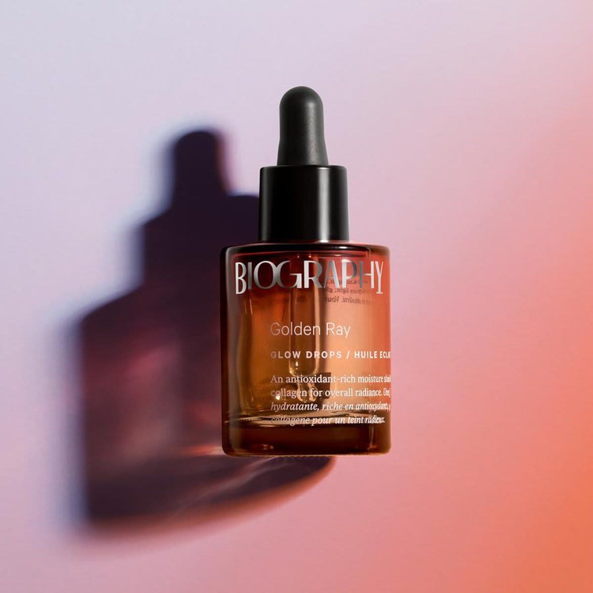 Biography's Golden Ray Glow Drops