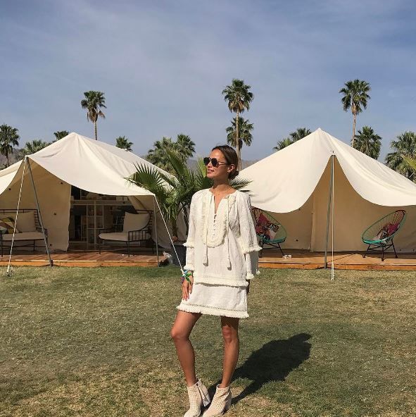 April 16: All good things must come to an end. Jamie Chung posed in front of her Coachella accommodations, which was glamping at its finest in a Marriott AC Hotels tent on the festival grounds.
Photo: Instagram/@jamiechung