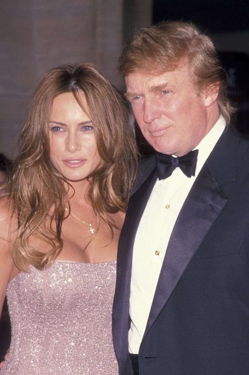 Donald Trump and Melania Knauss attend 27th Annual Fragrance Foundation Awards in June 7, 1999