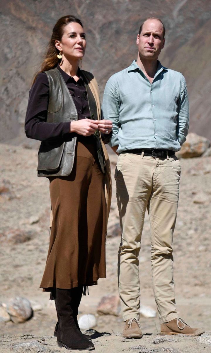 Kate Middleton and Prince William during royal tour of Pakistan