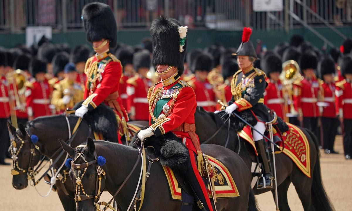 Prince William, Prince Charles and Princess Anne.