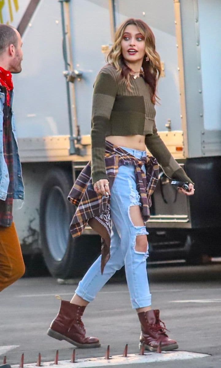 Paris Jackson at a West Hollywood studio