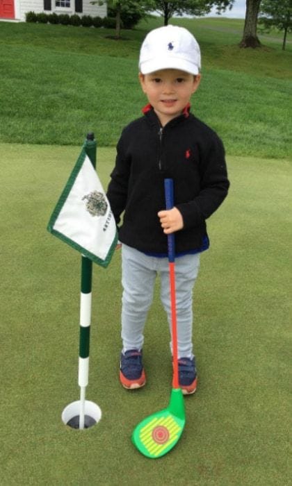 Tee time! Joseph is already following in the footsteps of his avid golfer, grandfather Donald Trump. The adorable tot sported his golf attire for a kid-friendly session at the Trump National Golf Club in Bedminster, NJ.
<br>
Photo: Instagram.com/ivankatrump