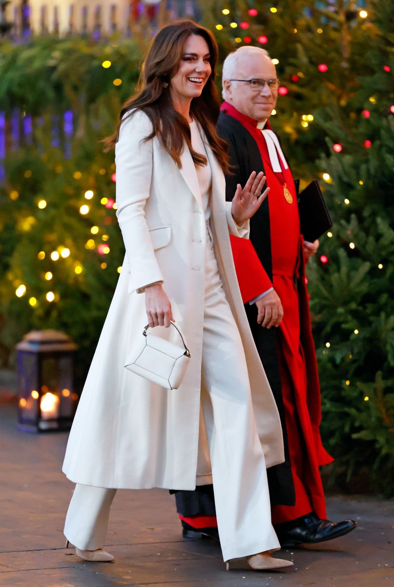 The Princess of Wales pictured at the 2023 carol service at Westminster Abbey