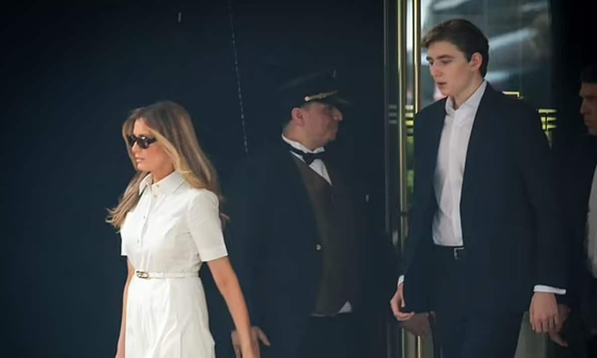 Melania and Barron Trump