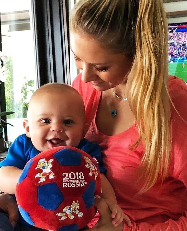 Anna Kournikova with son Nicholas