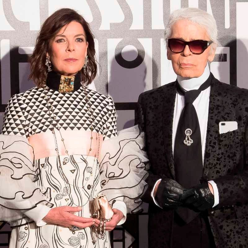 Caroline of Hanover with Karl Lagerfeld