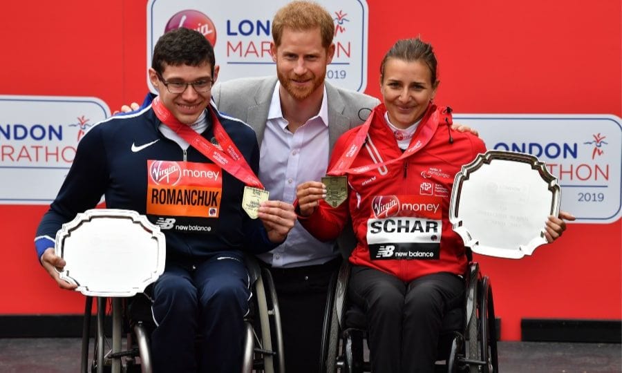 Prince Harry at London Marathon