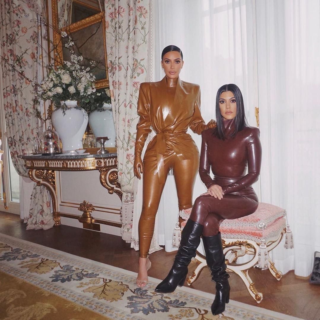 Kim and Kourtney Kardashian