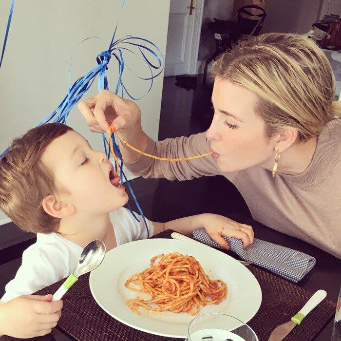 Happy Birthday! The businesswoman celebrated her middle child, Joseph Kushner's third birthday on October 14 with an adorable mother-son tradition. Ivanka took to her Instagram to give fans a glimpse into the festivities writing, "Birthday tradition: Spaghetti lunch-date!"
Photo: Instagram/@ivankatrump