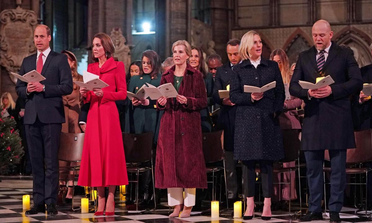 Members of the royal family attended the Christmas carol service hosted by the Princess in 2021