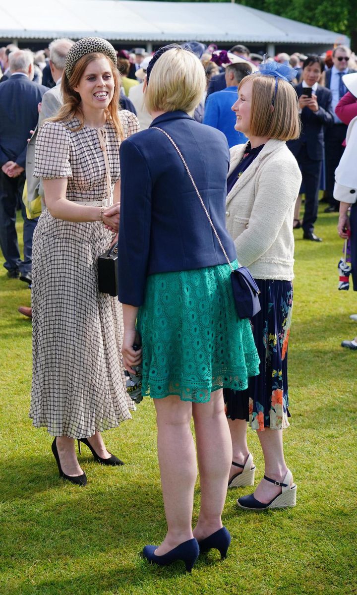 Princess Beatrice attended the garden party in London.