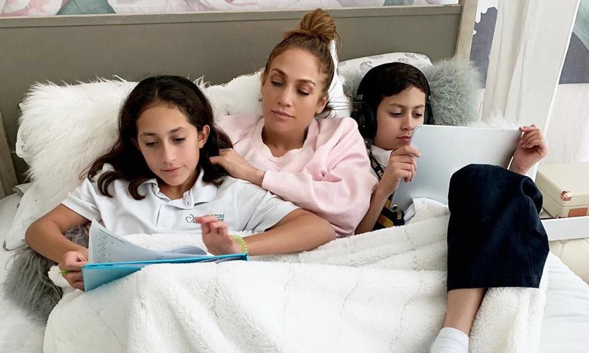 Jennifer Lopez talks homeschooling twins Max and Emme