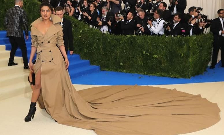 Prinyanka made her mark at the 2017 Met Gala in this Ralph Lauren dress