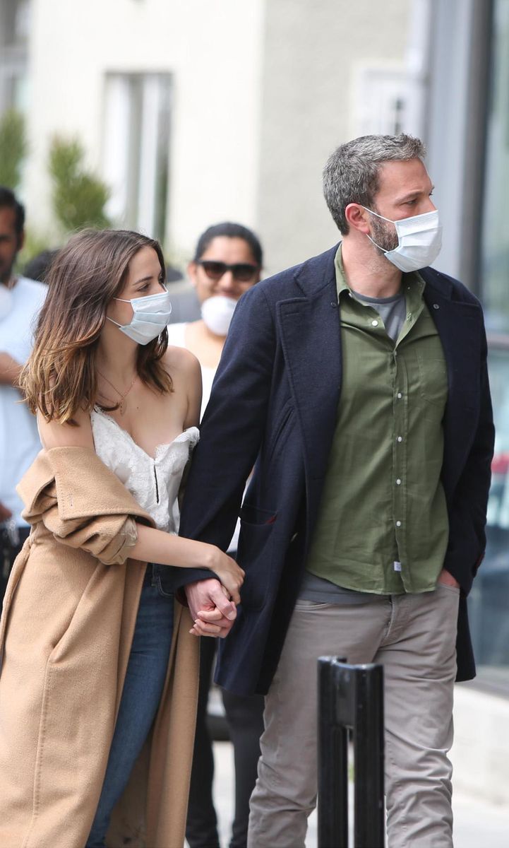 Ben Affleck and Ana de Armas are seen on April 18, 2020 in Los Angeles, California.