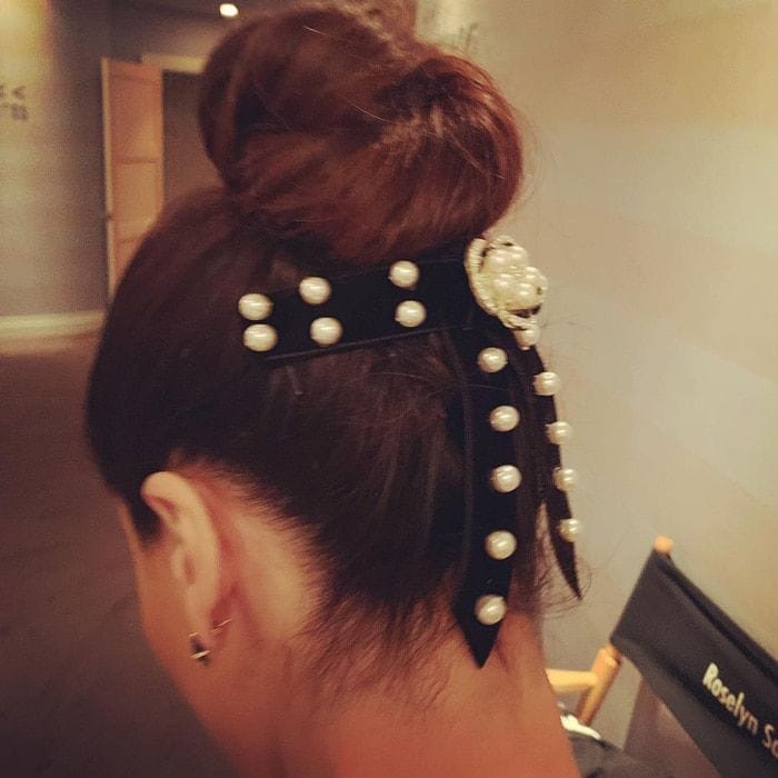 Roselyn Sanchez hair bun