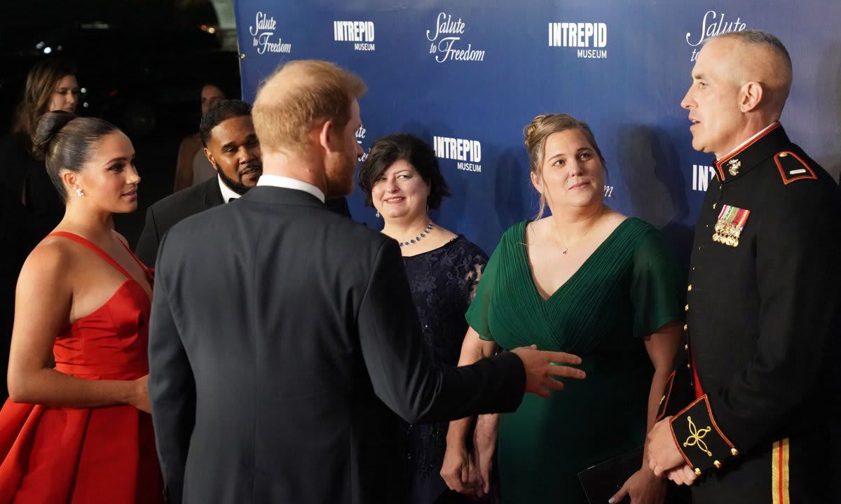 The Duchess of Sussex wore a Carolina Herrera gown to the event