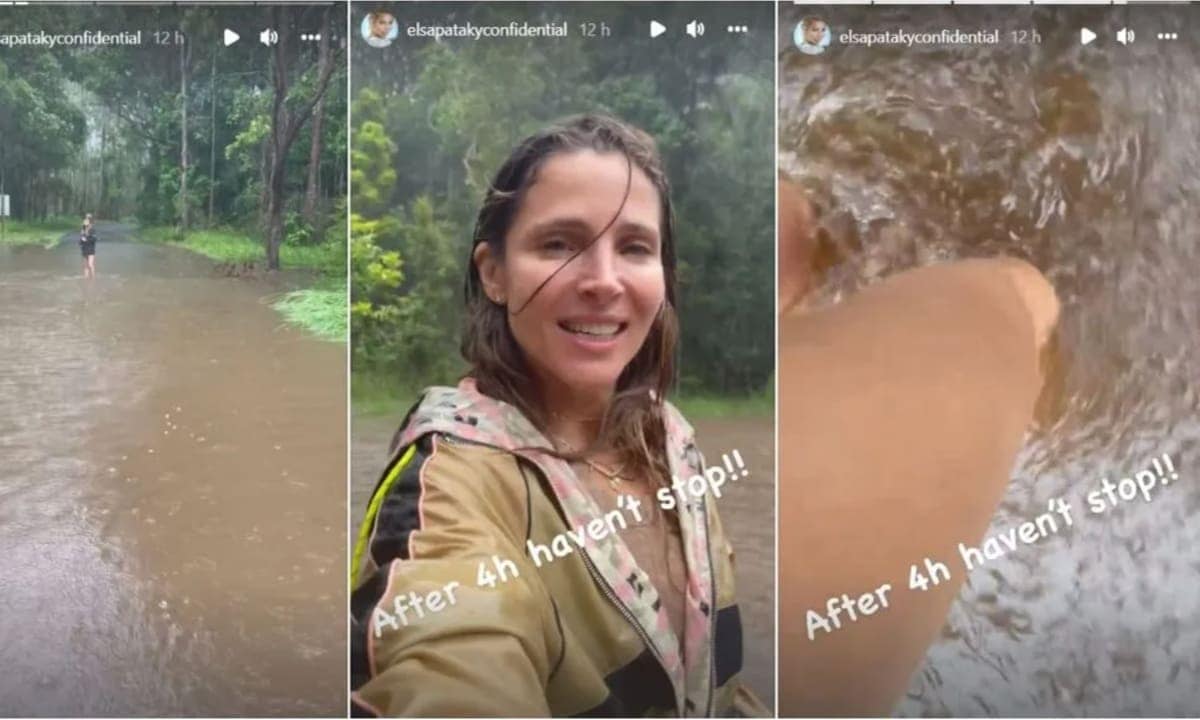 Elsa Pataky takes to social media to document scary flooding in Australia