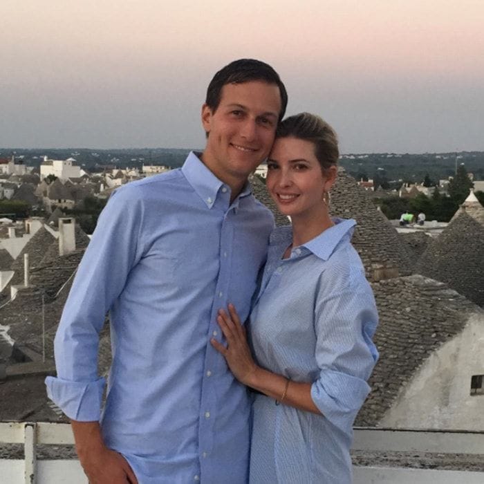 Jared and Ivanka were twinning in blue button-down shirts during a "date night" in Italy back in 2015.
Photo: Instagram: @ivankatrump