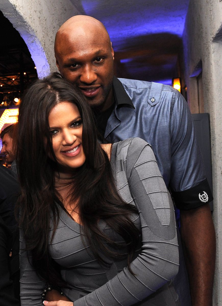 HOLLYWOOD - SEPTEMBER 21:  Television personality Khloe Kardashian (L) and Los Angeles Laker Lamar Odom attend the "AXE Music One Night Only" concert series featuring Weezer at Dunes Inn Motel - Sunset on September 21, 2010 in Hollywood, California.  (Photo by Michael Buckner/Getty Images For AXE)