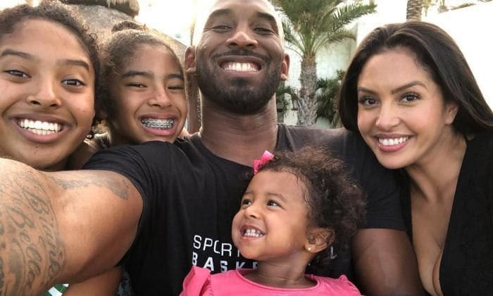 Kobe Bryant and his family