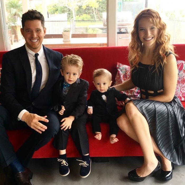 Michael Buble looked dapper in a suit alongside his smartly dressed sons, Noah and Elias, as he wished his Argentine-born wife, Luisana Lopilato, a happy Mother's Day, celebrated in her country on October 15. Attached to the family portrait, the singer penned, "#myhero #bestmommy #bestfriend."
Photo: Instagram/@michaelbuble