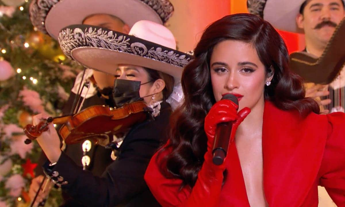 Camila Cabello performs at the White House Christmas special with Mariachi Herencia de México