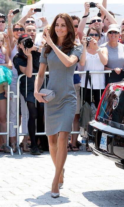 The Duchess of Cambridge opted for a simple shift dress at the Canadian War Museum on July 2, 2011 in Ottawa.
Photo: Samir Hussein/WireImage