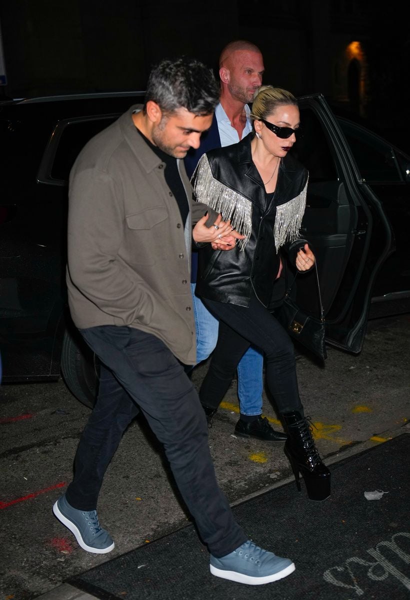 Lady Gaga and Michael Polansky attend SNL afterparty 