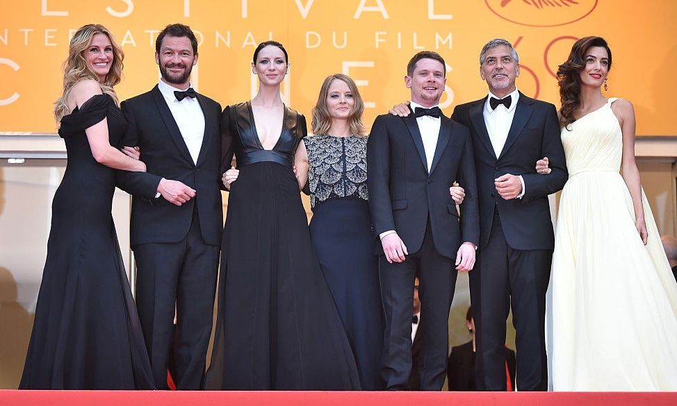 The stars aligned and came out for the Cannes premiere of <i>Money Monster</i>. Julia Roberts, Dominic West, Caitriona Balfe, director Jodie Foster, Jack O'Connell, George Clooney and wife Amal Clooney glammed it up for the red carpet affair.
<br>
Photo: Getty Images