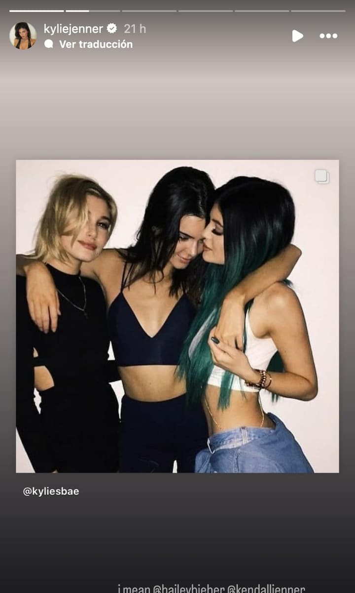 Kylie Jenner shares throwback with Hailey Bieber