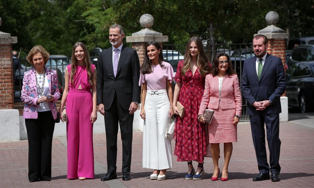 Sofia's family came together for her confirmation