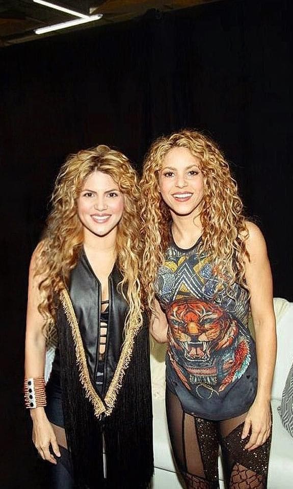 Shakira and Shakibecca pose for a picture